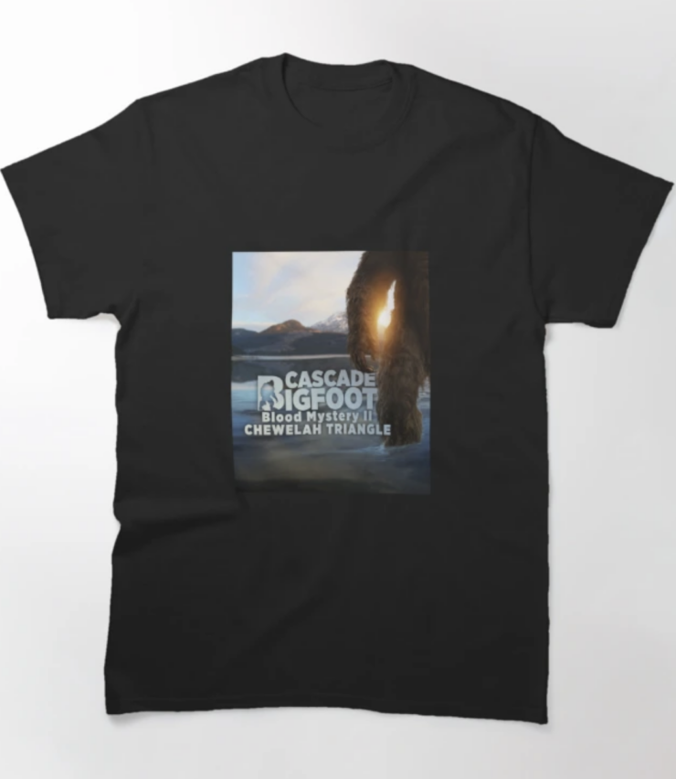 Cascade Bigfoot Blood Mystery II Chewelah Triangle Classic T-Shirt Only