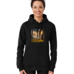 Cascade Bigfoot Blood Mystery Pullover Hoodie Lady Front